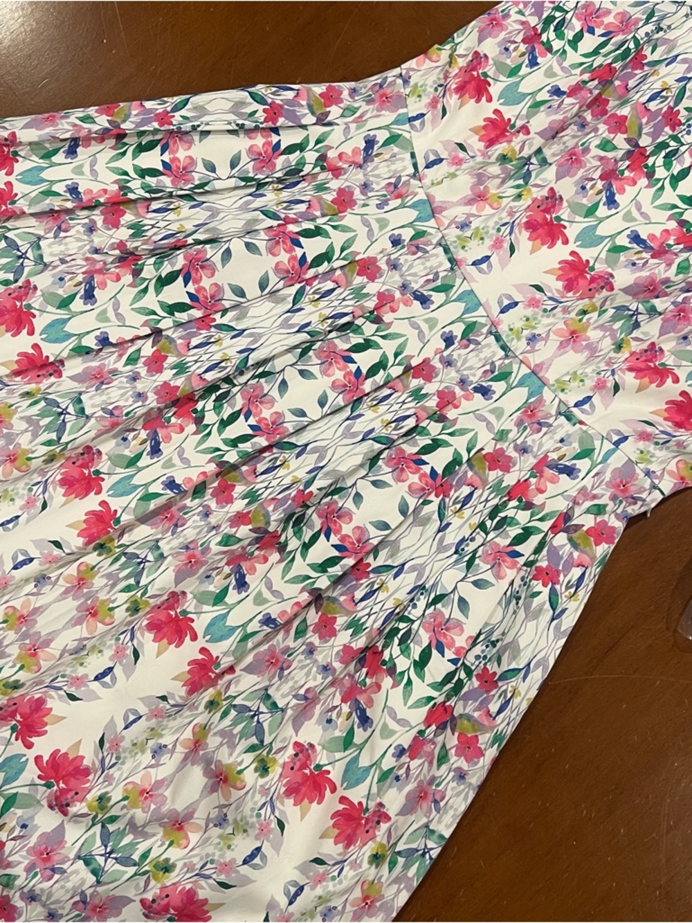 NWT Talbots Petites Garden Floral Belted Fit and Flare Dress 8P Sleeveless - Picture 5 of 16